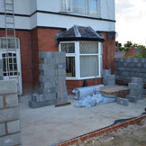 Housing extension being built